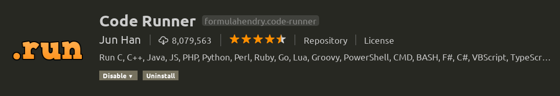 coderunner visual studio code